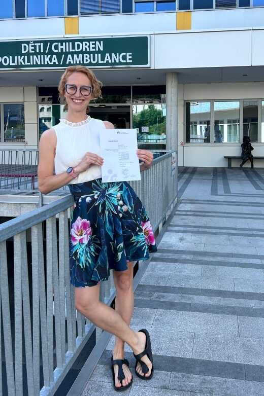 Mgr. Tereza Krupníková s diplomem Vojtovy metody